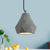 7"/10" W 1 Light Mini Pendant Light Fixture Antiqued Restaurant Ceiling Lamp with Geometry Cement Shade in Grey Grey 7" Clearhalo 'Ceiling Lights' 'Industrial Pendants' 'Industrial' 'Middle Century Pendants' 'Pendant Lights' 'Pendants' 'Tiffany' Lighting' 737899