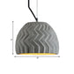 Grey Dome Ceiling Light Vintage Cement 1 Head Coffee House Hanging Lamp Fixture, 6"/10" Wide Clearhalo 'Ceiling Lights' 'Industrial Pendants' 'Industrial' 'Middle Century Pendants' 'Pendant Lights' 'Pendants' 'Tiffany' Lighting' 737907