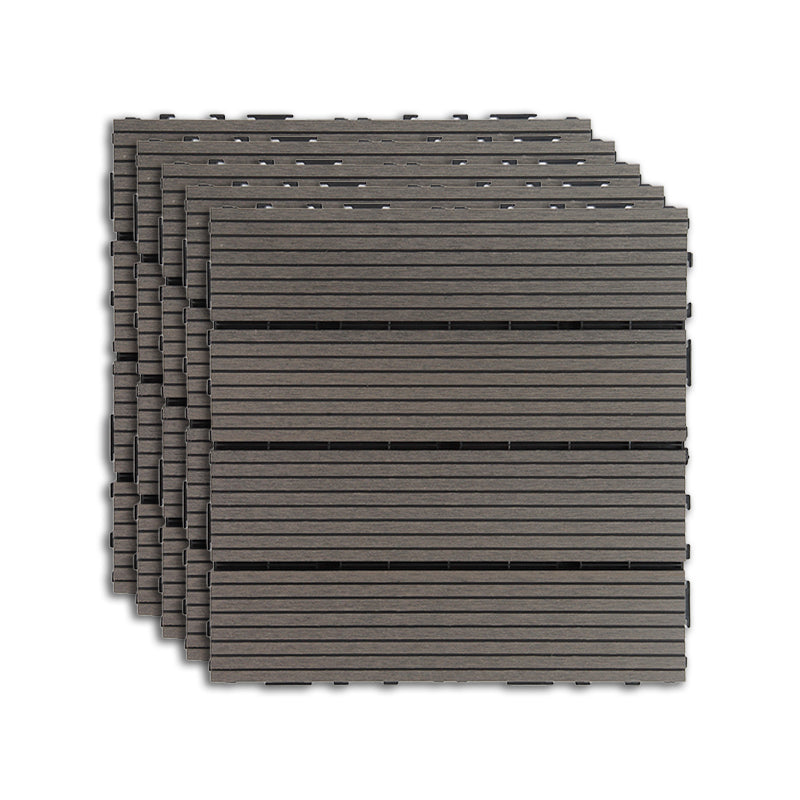 Outdoor Deck Tiles Striped Detail Composite Snapping Wooden Deck Tiles ...