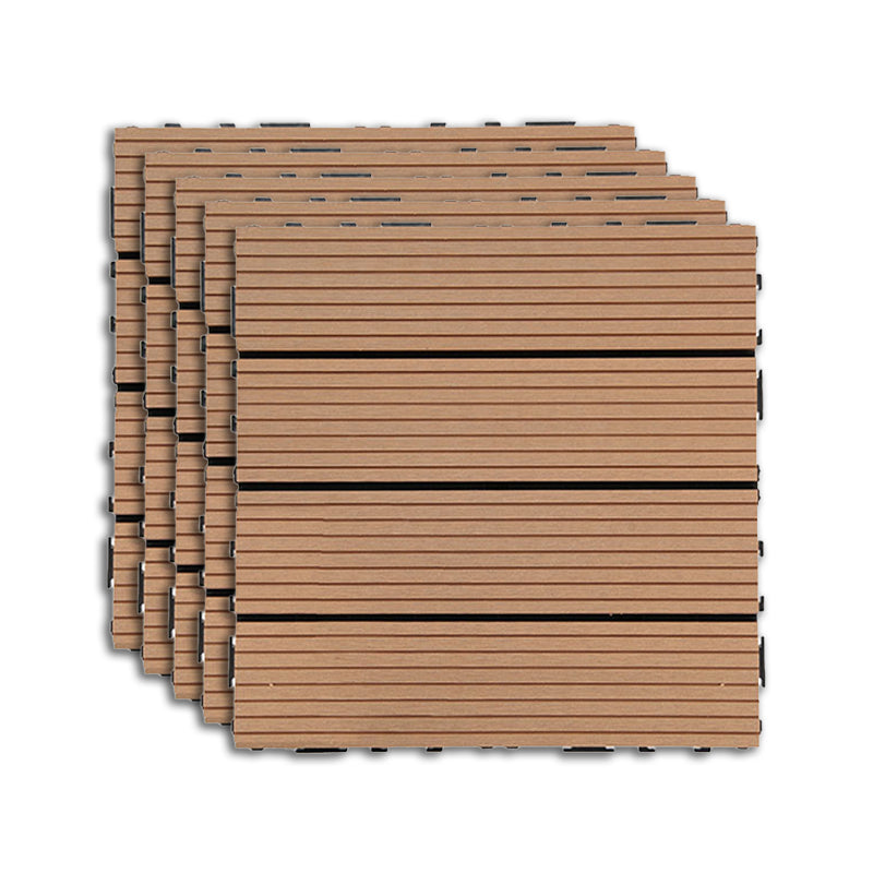Outdoor Deck Tiles Striped Detail Composite Snapping Wooden Deck Tiles ...