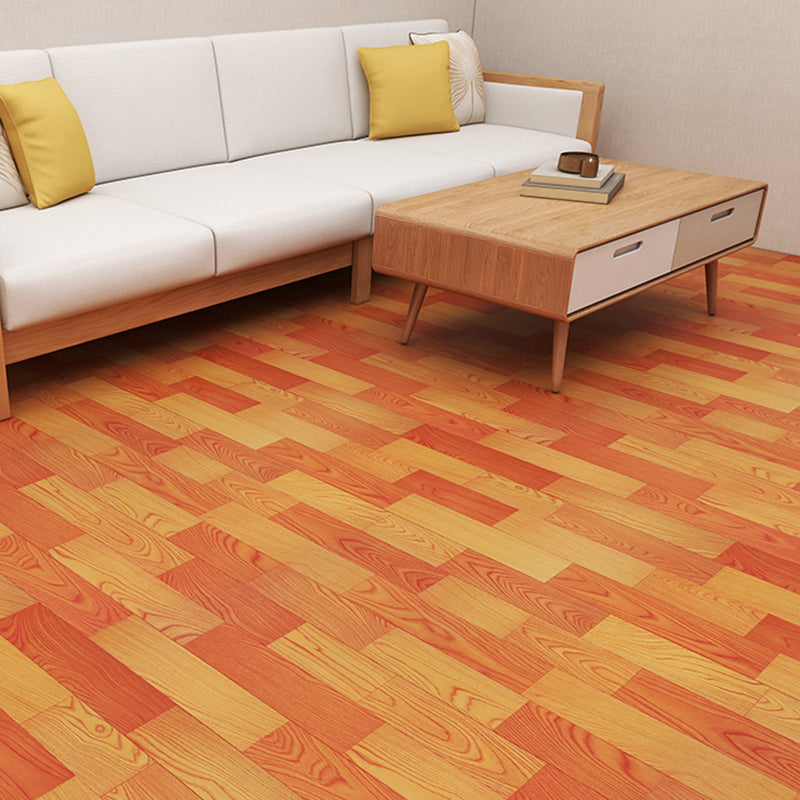 Modern Scratch Resistant Plastic floor Square Edge Floor Leather Red Brown 0.05" Clearhalo 'Flooring 'Home Improvement' 'home_improvement' 'home_improvement_vinyl_flooring' 'Vinyl Flooring' 'vinyl_flooring' Walls and Ceiling' 7379270