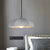 1 Bulb Umbrella Pendant Lighting Vintage Grey Cement Hanging Ceiling Lamp for Restaurant Grey Clearhalo 'Ceiling Lights' 'Industrial Pendants' 'Industrial' 'Middle Century Pendants' 'Pendant Lights' 'Pendants' 'Tiffany' Lighting' 737935