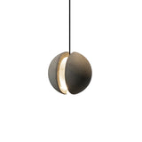 Sphere Cement Hanging Pendant Light Vintage 1-Light Living Room Ceiling Lamp in Grey Clearhalo 'Ceiling Lights' 'Industrial Pendants' 'Industrial' 'Middle Century Pendants' 'Pendant Lights' 'Pendants' 'Tiffany' Lighting' 737957