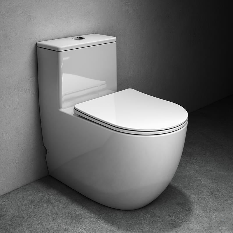 Modern One Piece Flush Toilet Seat Included Urine Toilet for Bathroom 12" Clearhalo 'Bathroom Remodel & Bathroom Fixtures' 'Home Improvement' 'home_improvement' 'home_improvement_toilets' 'Toilets & Bidets' 'Toilets' 7379843