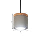 Cylindrical Dining Room Pendant Antiqued Cement LED Grey Hanging Light Fixture in Warm/White Light Clearhalo 'Ceiling Lights' 'Industrial Pendants' 'Industrial' 'Middle Century Pendants' 'Pendant Lights' 'Pendants' 'Tiffany' Lighting' 737986