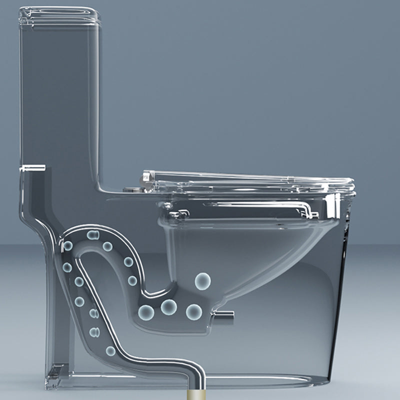 One Piece Toilet Modern Urine Toilet Floor Mounted Siphon Jet Toilet Bowl Clearhalo 'Bathroom Remodel & Bathroom Fixtures' 'Home Improvement' 'home_improvement' 'home_improvement_toilets' 'Toilets & Bidets' 'Toilets' 7379862