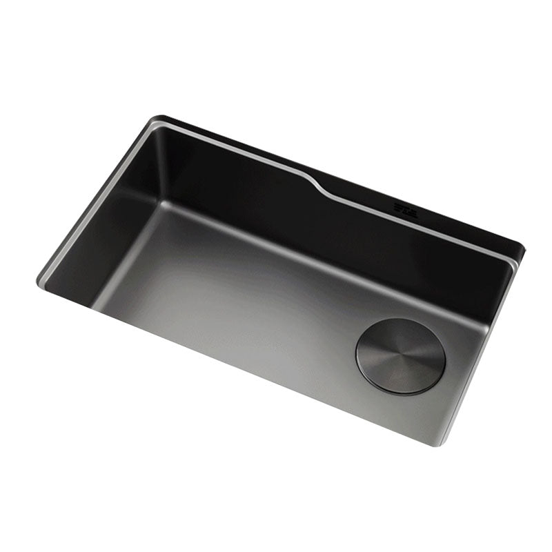 Stainless Steel Kitchen Sink Single Basin Kitchen Sink with Cutting-Board Clearhalo 'Home Improvement' 'home_improvement' 'home_improvement_kitchen_sinks' 'Kitchen Remodel & Kitchen Fixtures' 'Kitchen Sinks & Faucet Components' 'Kitchen Sinks' 'kitchen_sinks' 7380513
