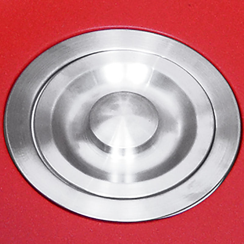 Quartz Kitchen Sink Single Bowl Red Round Kitchen Sink with Drain Assembly Clearhalo 'Home Improvement' 'home_improvement' 'home_improvement_kitchen_sinks' 'Kitchen Remodel & Kitchen Fixtures' 'Kitchen Sinks & Faucet Components' 'Kitchen Sinks' 'kitchen_sinks' 7380578