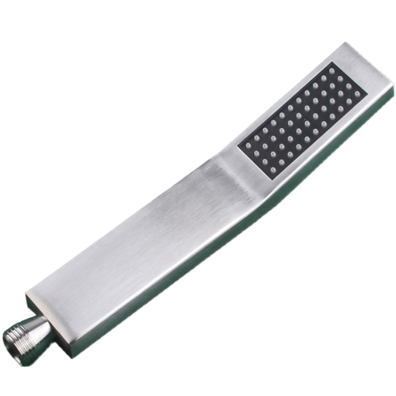 Simple Rectangle Shower Head 304 Stainless Steel Handheld Shower Head Clearhalo 'Bathroom Remodel & Bathroom Fixtures' 'Home Improvement' 'home_improvement' 'home_improvement_shower_heads' 'Shower Heads' 'shower_heads' 'Showers & Bathtubs Plumbing' 'Showers & Bathtubs' 7380670