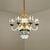 Gold Circle Pendant Chandelier Traditional Crystal Rectangle 6/8 Bulbs Living Room Suspension Light 6 Gold Clearhalo 'Ceiling Lights' 'Chandeliers' Lighting' options 738096_7f45c058-4702-40ee-adb1-b07afca1d58e