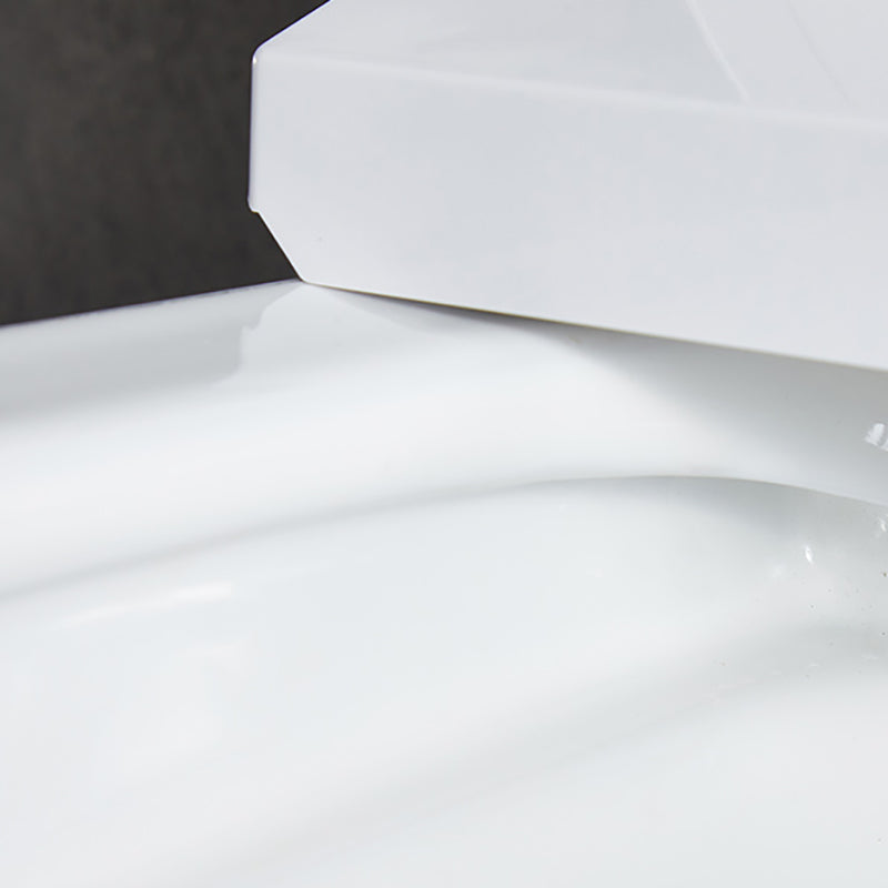 Elongated Wall Mounted Bidet 18.1" H Cotton White Smart Bidet with Warm Air Dryer Clearhalo 'Bathroom Remodel & Bathroom Fixtures' 'Bidets' 'Home Improvement' 'home_improvement' 'home_improvement_bidets' 'Toilets & Bidets' 7381033