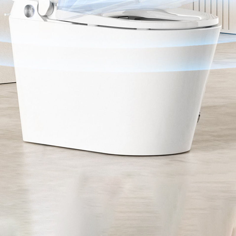 Contemporary Elongated Toilet Seat Bidet White Heated Seat Bidet Seat Clearhalo 'Bathroom Remodel & Bathroom Fixtures' 'Bidets' 'Home Improvement' 'home_improvement' 'home_improvement_bidets' 'Toilets & Bidets' 7381042