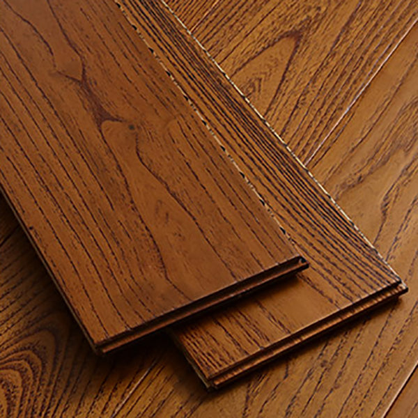 Modern Side Trim Piece Wire Brushed Click-Locking Wood Flooring Tiles Clearhalo 'Flooring 'Hardwood Flooring' 'hardwood_flooring' 'Home Improvement' 'home_improvement' 'home_improvement_hardwood_flooring' Walls and Ceiling' 7381115