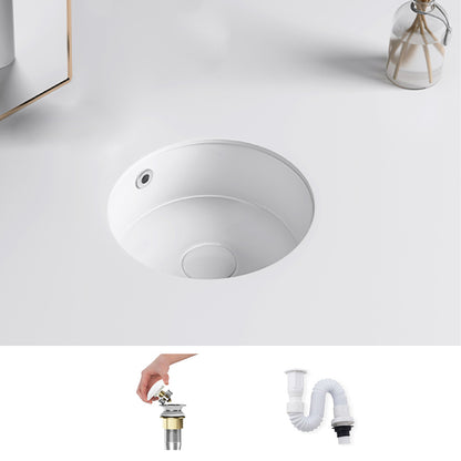 Classic Bathroom Sink Rectangular White Wash Stand with Pop-Up Drain 12"L x 12"W x 6"H Sink Circular Clearhalo 'Bathroom Remodel & Bathroom Fixtures' 'Bathroom Sinks & Faucet Components' 'Bathroom Sinks' 'bathroom_sink' 'Home Improvement' 'home_improvement' 'home_improvement_bathroom_sink' 7381250
