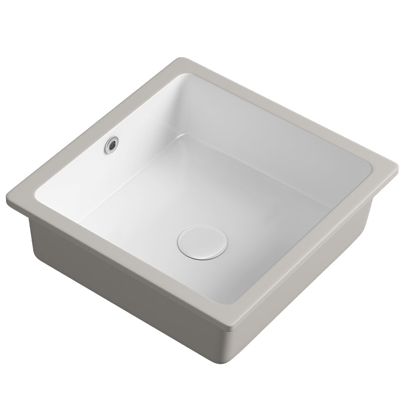 Classic Bathroom Sink Rectangular White Wash Stand with Pop-Up Drain Clearhalo 'Bathroom Remodel & Bathroom Fixtures' 'Bathroom Sinks & Faucet Components' 'Bathroom Sinks' 'bathroom_sink' 'Home Improvement' 'home_improvement' 'home_improvement_bathroom_sink' 7381251