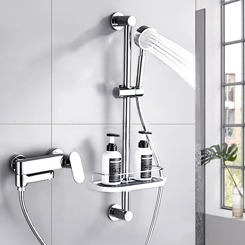Contemporary Tub Filler Wall Mount Swivel Spout Tub Filler Trim Clearhalo 'Bathroom Remodel & Bathroom Fixtures' 'Bathtub Faucets' 'bathtub_faucets' 'Home Improvement' 'home_improvement' 'home_improvement_bathtub_faucets' 7381280