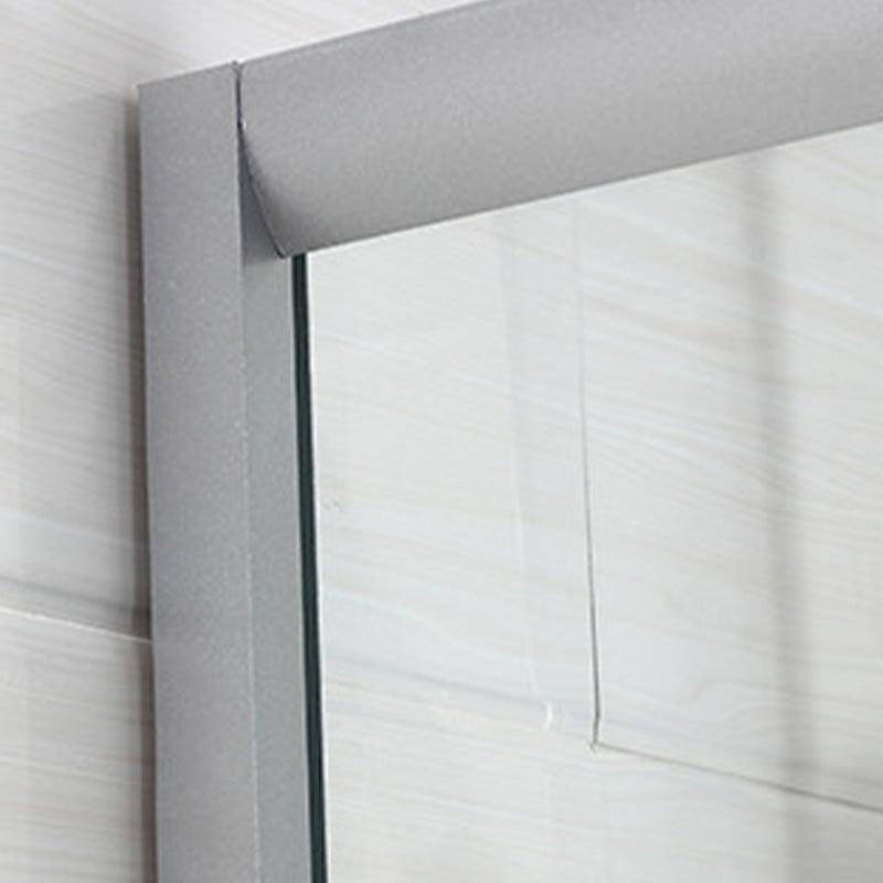 Semi-Frameless Shower Bath Door Double Sliding Shower Doors Patterned Clearhalo 'Bathroom Remodel & Bathroom Fixtures' 'Home Improvement' 'home_improvement' 'home_improvement_shower_tub_doors' 'Shower and Tub Doors' 'shower_tub_doors' 'Showers & Bathtubs' 7381708