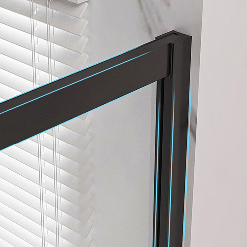 Semi-Frameless Shower Bath Door Single Sliding Shower Doors Tempered Clearhalo 'Bathroom Remodel & Bathroom Fixtures' 'Home Improvement' 'home_improvement' 'home_improvement_shower_tub_doors' 'Shower and Tub Doors' 'shower_tub_doors' 'Showers & Bathtubs' 7381723