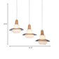 White Glass Gourd Multi Pendant Ceiling Light Modernism 3-Light Wood Hanging Lamp Fixture Clearhalo 'Ceiling Lights' 'Close To Ceiling Lights' 'Glass shade' 'Glass' 'Modern Pendants' 'Modern' 'Pendant Lights' 'Pendants' Lighting' 738253