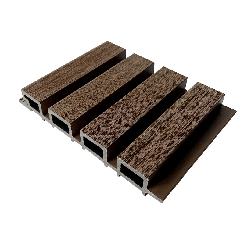 Traditional Wall Paneling Nail Installation Waterproof Outdoor Wall Paneling Walnut 10-Piece Set Clearhalo 'Flooring 'Home Improvement' 'home_improvement' 'home_improvement_wall_paneling' 'Wall Paneling' 'wall_paneling' 'Walls & Ceilings' Walls and Ceiling' 7382805