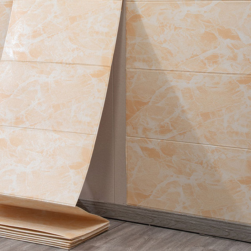 Modern 3D Wall Covering Paneling Smooth Wall Interior Upholstered Plank Yellow Clearhalo 'Flooring 'Home Improvement' 'home_improvement' 'home_improvement_wall_paneling' 'Wall Paneling' 'wall_paneling' 'Walls & Ceilings' Walls and Ceiling' 7382835