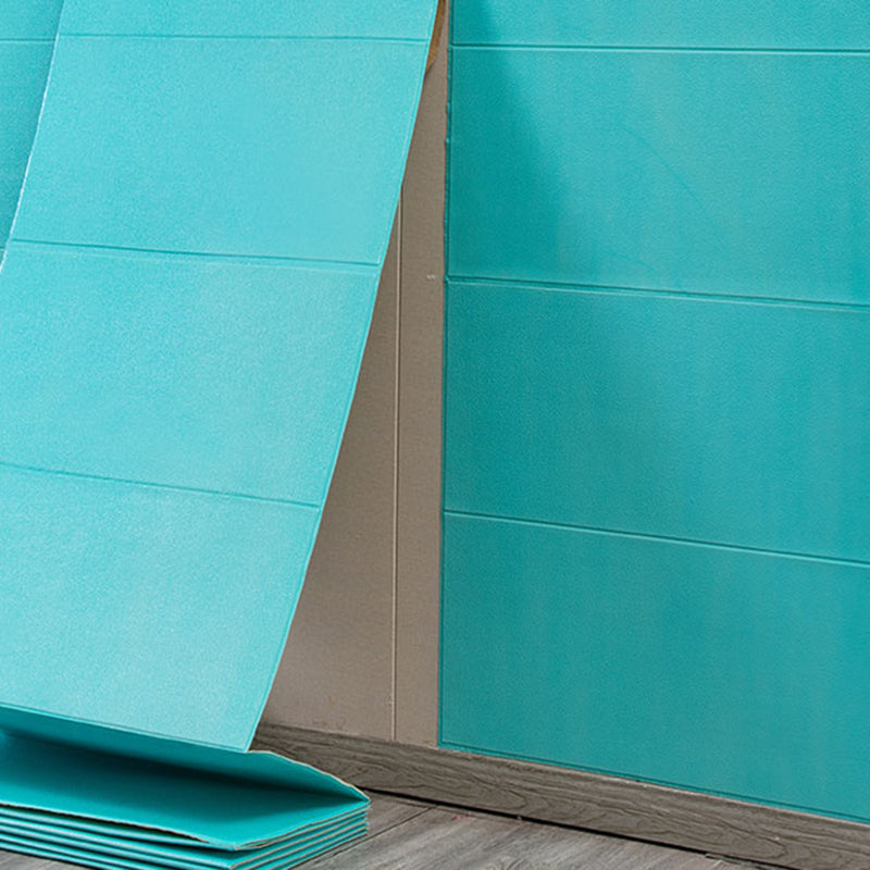 Modern 3D Wall Covering Paneling Smooth Wall Interior Upholstered Plank Blue Clearhalo 'Flooring 'Home Improvement' 'home_improvement' 'home_improvement_wall_paneling' 'Wall Paneling' 'wall_paneling' 'Walls & Ceilings' Walls and Ceiling' 7382837