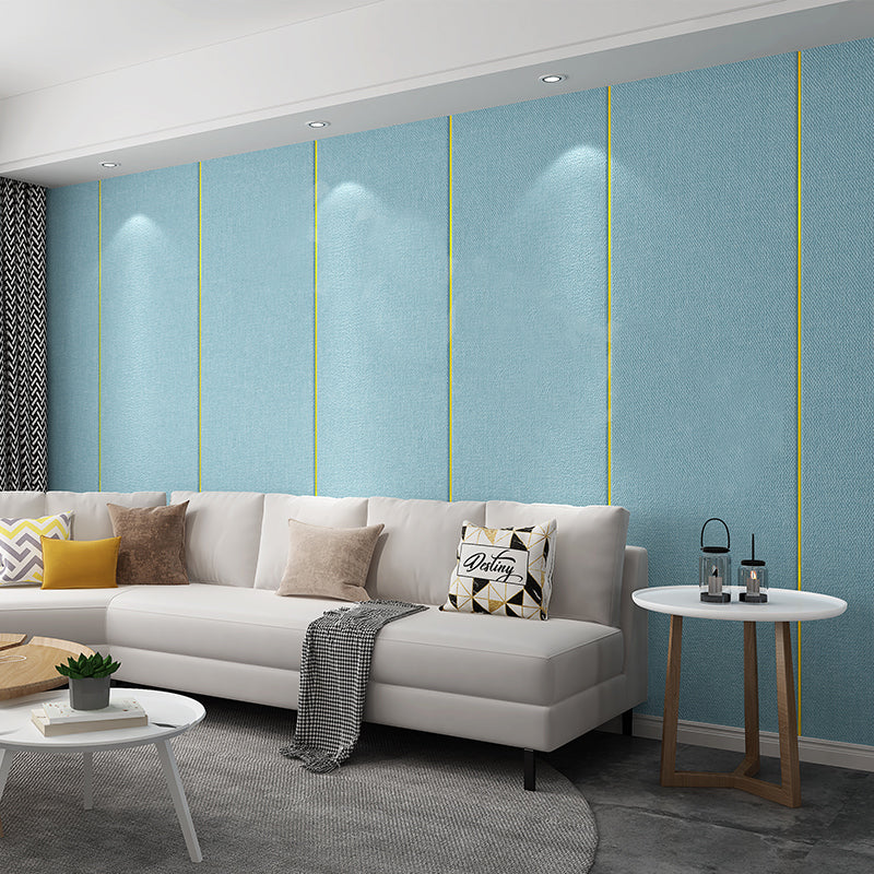 Modern Wall Interior Paneling Textured Wall Covering Water Proof Plank Light Blue Clearhalo 'Flooring 'Home Improvement' 'home_improvement' 'home_improvement_wall_paneling' 'Wall Paneling' 'wall_paneling' 'Walls & Ceilings' Walls and Ceiling' 7382850