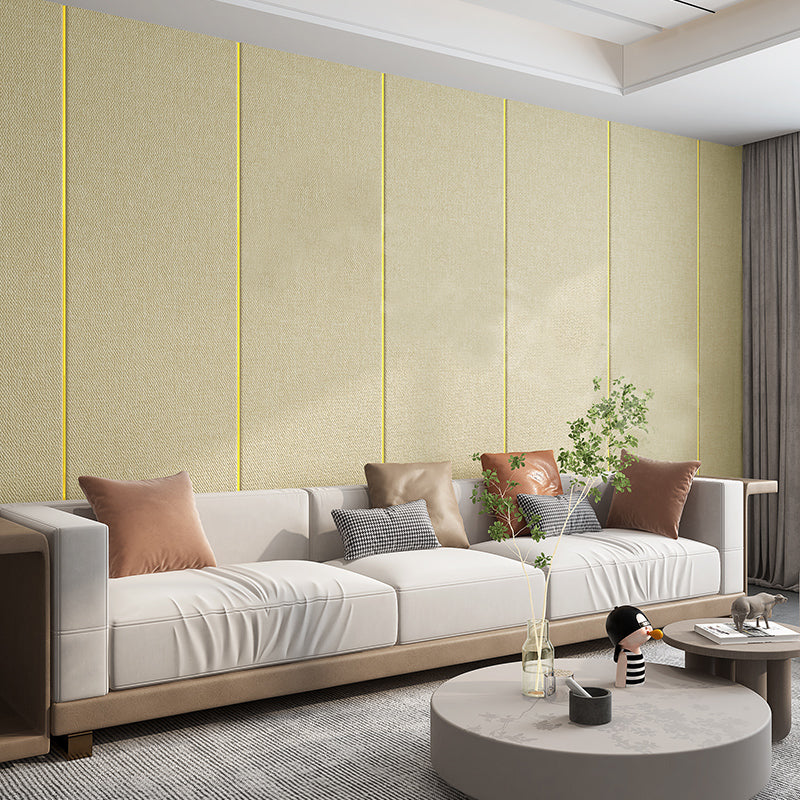 Modern Wall Interior Paneling Textured Wall Covering Water Proof Plank Beige Clearhalo 'Flooring 'Home Improvement' 'home_improvement' 'home_improvement_wall_paneling' 'Wall Paneling' 'wall_paneling' 'Walls & Ceilings' Walls and Ceiling' 7382862