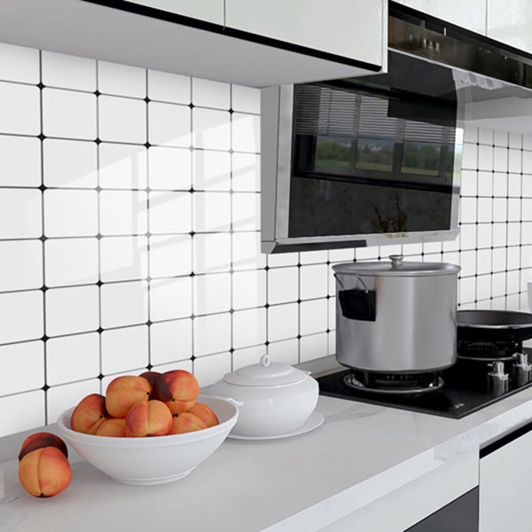 Square Peel and Stick Backsplash Tile PVC Peel and Stick Tile for Kitchen Clearhalo 'Flooring 'Home Improvement' 'home_improvement' 'home_improvement_peel_stick_blacksplash' 'Peel & Stick Backsplash Tile' 'peel_stick_blacksplash' 'Walls & Ceilings' Walls and Ceiling' 7382874