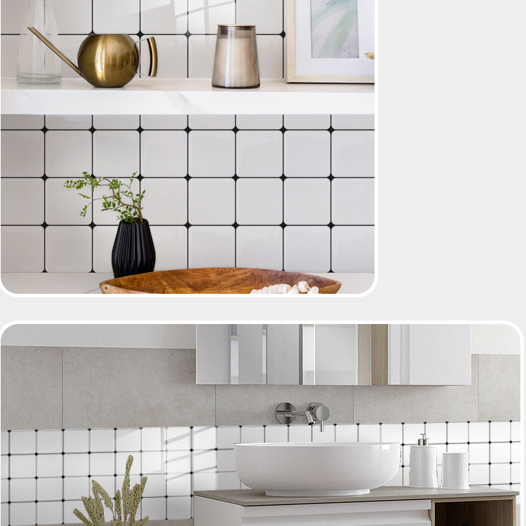 Square Peel and Stick Backsplash Tile PVC Peel and Stick Tile for Kitchen Clearhalo 'Flooring 'Home Improvement' 'home_improvement' 'home_improvement_peel_stick_blacksplash' 'Peel & Stick Backsplash Tile' 'peel_stick_blacksplash' 'Walls & Ceilings' Walls and Ceiling' 7382876
