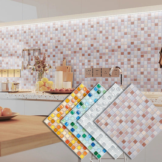 Pvc Tile Peel and Stick Tile Kitchen Waterproof Mosaic Backsplash Wall Tile Clearhalo 'Flooring 'Home Improvement' 'home_improvement' 'home_improvement_peel_stick_blacksplash' 'Peel & Stick Backsplash Tile' 'peel_stick_blacksplash' 'Walls & Ceilings' Walls and Ceiling' 7382880