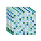 Pvc Tile Peel and Stick Tile Kitchen Waterproof Mosaic Backsplash Wall Tile Green 5-Piece Set Clearhalo 'Flooring 'Home Improvement' 'home_improvement' 'home_improvement_peel_stick_blacksplash' 'Peel & Stick Backsplash Tile' 'peel_stick_blacksplash' 'Walls & Ceilings' Walls and Ceiling' 7382883