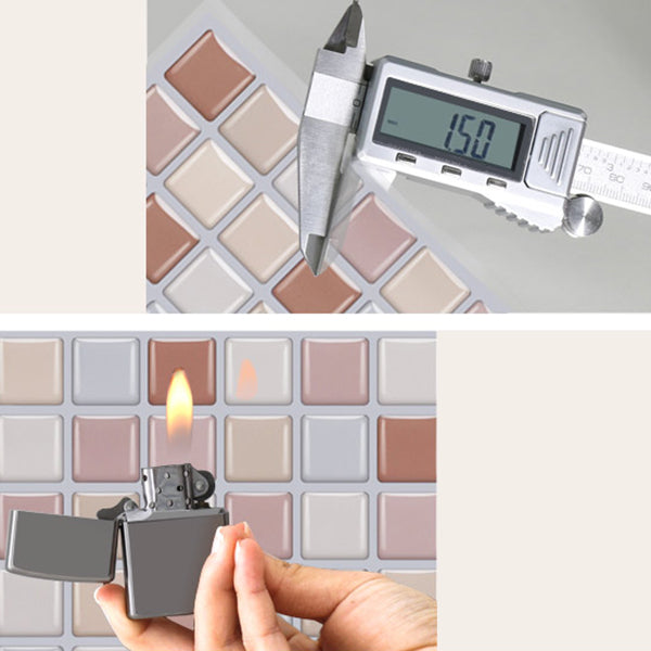 Pvc Tile Peel and Stick Tile Kitchen Waterproof Mosaic Backsplash Wall Tile Clearhalo 'Flooring 'Home Improvement' 'home_improvement' 'home_improvement_peel_stick_blacksplash' 'Peel & Stick Backsplash Tile' 'peel_stick_blacksplash' 'Walls & Ceilings' Walls and Ceiling' 7382888