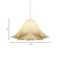Modern 1-Head Pendant Lamp White Lily Shaped Suspension Lighting with Acrylic Shade Clearhalo 'Ceiling Lights' 'Modern Pendants' 'Modern' 'Pendant Lights' 'Pendants' Lighting' 738295
