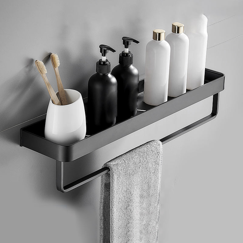 Modern Overhang Bathroom Hardware - Matte Black