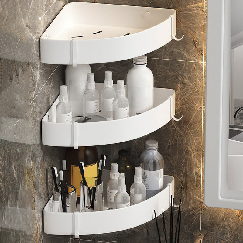 Black/White Bathroom Set Modern 1/2/3 - Piece Anti-rust Bath Shelf 11.5" White 3 Piece Set Clearhalo 'Bathroom Hardware Sets' 'Bathroom Hardware' 'Bathroom Remodel & Bathroom Fixtures' 'bathroom_hardware_sets' 'Home Improvement' 'home_improvement' 'home_improvement_bathroom_hardware_sets' 7383180