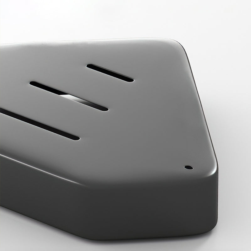 Black/White Bathroom Set Modern 1/2/3 - Piece Anti-rust Bath Shelf Clearhalo 'Bathroom Hardware Sets' 'Bathroom Hardware' 'Bathroom Remodel & Bathroom Fixtures' 'bathroom_hardware_sets' 'Home Improvement' 'home_improvement' 'home_improvement_bathroom_hardware_sets' 7383188