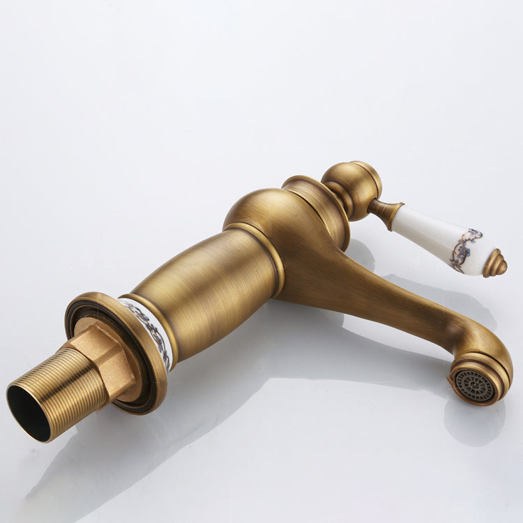 Farmhouse Wide Spread Bathroom Faucet Lever Handle Lavatory Faucet Clearhalo 'Bathroom Remodel & Bathroom Fixtures' 'Bathroom Sink Faucets' 'Bathroom Sinks & Faucet Components' 'bathroom_sink_faucets' 'Home Improvement' 'home_improvement' 'home_improvement_bathroom_sink_faucets' 7383309