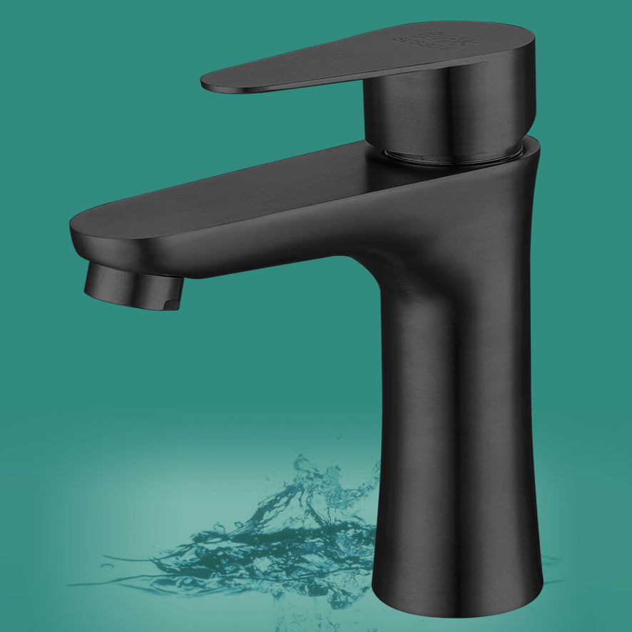 Circular Vessel Faucet Lever Handle Stainless Steel Bathroom Faucet with Water Hose Clearhalo 'Bathroom Remodel & Bathroom Fixtures' 'Bathroom Sink Faucets' 'Bathroom Sinks & Faucet Components' 'bathroom_sink_faucets' 'Home Improvement' 'home_improvement' 'home_improvement_bathroom_sink_faucets' 7383333