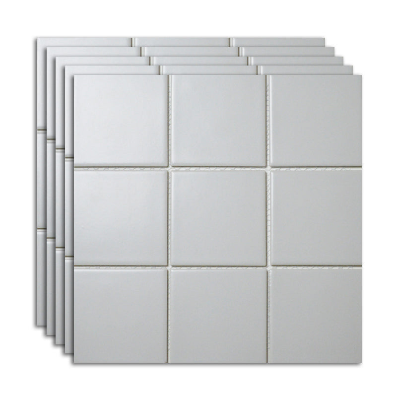 Ceramic Floor and Wall Tile Slip Resistant Floor and Wall Tile with Square Shape Light Gray Clearhalo 'Floor Tiles & Wall Tiles' 'floor_tiles_wall_tiles' 'Flooring 'Home Improvement' 'home_improvement' 'home_improvement_floor_tiles_wall_tiles' Walls and Ceiling' 7383371