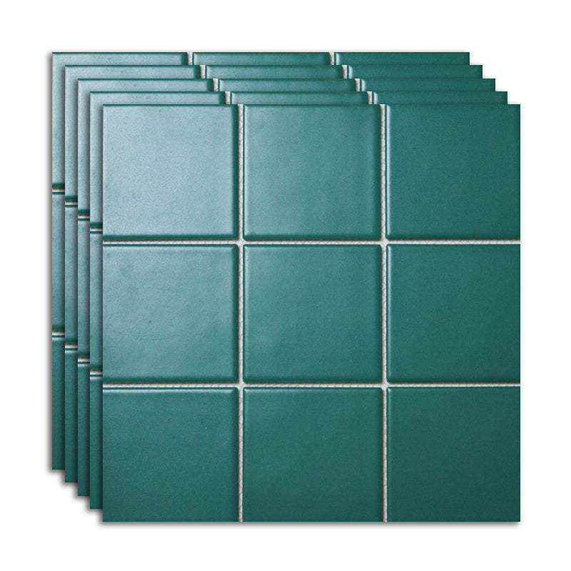Ceramic Floor and Wall Tile Slip Resistant Floor and Wall Tile with Square Shape Green Clearhalo 'Floor Tiles & Wall Tiles' 'floor_tiles_wall_tiles' 'Flooring 'Home Improvement' 'home_improvement' 'home_improvement_floor_tiles_wall_tiles' Walls and Ceiling' 7383386