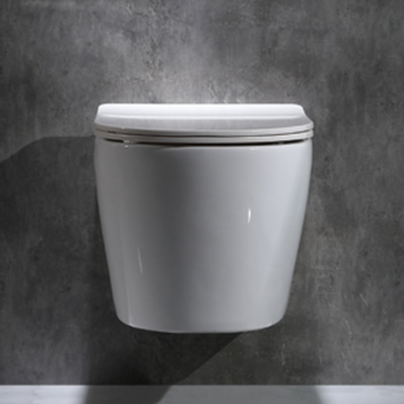 Modern Wall Mounted Flush Toilet White Toilet Bowl with Seat for Washroom Clearhalo 'Bathroom Remodel & Bathroom Fixtures' 'Home Improvement' 'home_improvement' 'home_improvement_toilets' 'Toilets & Bidets' 'Toilets' 7384404