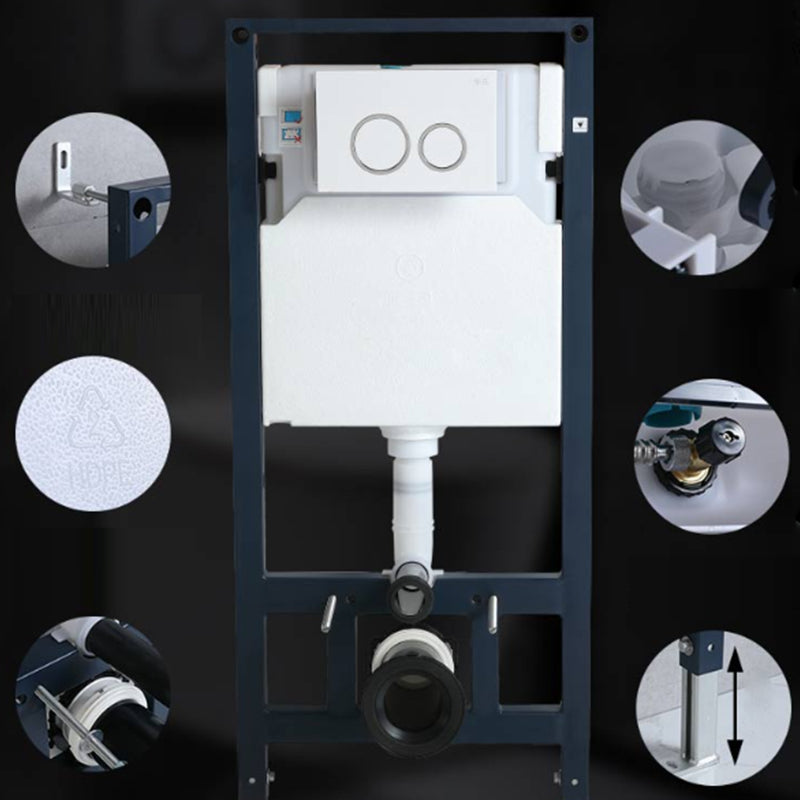 Modern Wall Mounted Flush Toilet White Toilet Bowl with Seat for Washroom Clearhalo 'Bathroom Remodel & Bathroom Fixtures' 'Home Improvement' 'home_improvement' 'home_improvement_toilets' 'Toilets & Bidets' 'Toilets' 7384416