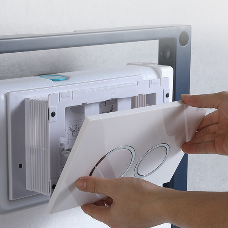 Modern Wall Mounted Flush Toilet White Toilet Bowl with Seat for Washroom Clearhalo 'Bathroom Remodel & Bathroom Fixtures' 'Home Improvement' 'home_improvement' 'home_improvement_toilets' 'Toilets & Bidets' 'Toilets' 7384418