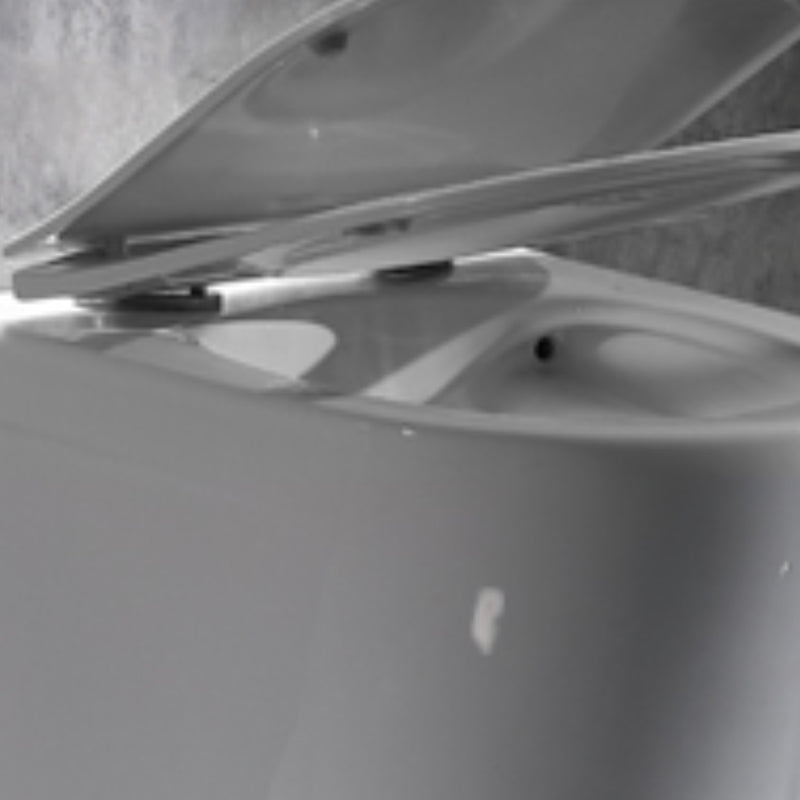 Modern Wall Mounted Flush Toilet White Toilet Bowl with Seat for Washroom Clearhalo 'Bathroom Remodel & Bathroom Fixtures' 'Home Improvement' 'home_improvement' 'home_improvement_toilets' 'Toilets & Bidets' 'Toilets' 7384423