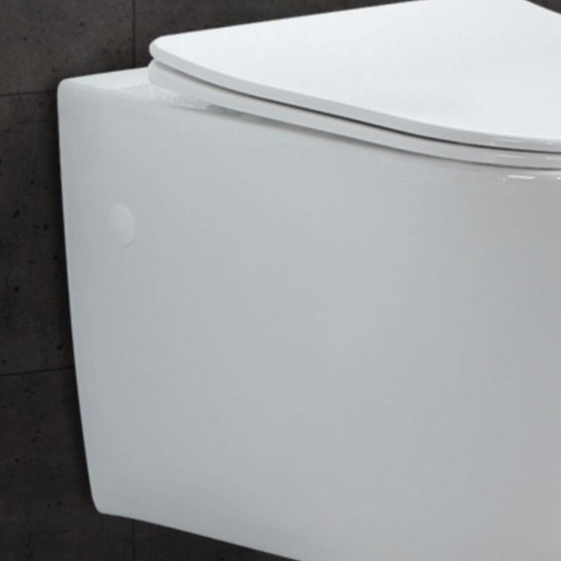 Contemporary Wall Hung Toilet Bowl White Seat Included Urine Toilet for Bathroom Clearhalo 'Bathroom Remodel & Bathroom Fixtures' 'Home Improvement' 'home_improvement' 'home_improvement_toilets' 'Toilets & Bidets' 'Toilets' 7384442