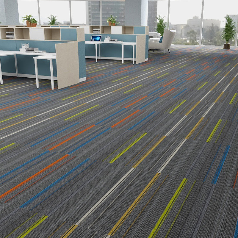 Modern Carpet Floor Tile Level Loop Adhesive Tabs Fire Resistant Carpet Tiles Clearhalo 'Carpet Tiles & Carpet Squares' 'carpet_tiles_carpet_squares' 'Flooring 'Home Improvement' 'home_improvement' 'home_improvement_carpet_tiles_carpet_squares' Walls and Ceiling' 7385273