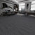 Modern Carpet Floor Tile Level Loop Adhesive Tabs Fire Resistant Carpet Tiles Dark Gray-Black 40-Piece Set Clearhalo 'Carpet Tiles & Carpet Squares' 'carpet_tiles_carpet_squares' 'Flooring 'Home Improvement' 'home_improvement' 'home_improvement_carpet_tiles_carpet_squares' Walls and Ceiling' 7385294