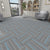 Modern Carpet Floor Tile Level Loop Adhesive Tabs Fire Resistant Carpet Tiles Gray-Blue 40-Piece Set Clearhalo 'Carpet Tiles & Carpet Squares' 'carpet_tiles_carpet_squares' 'Flooring 'Home Improvement' 'home_improvement' 'home_improvement_carpet_tiles_carpet_squares' Walls and Ceiling' 7385301