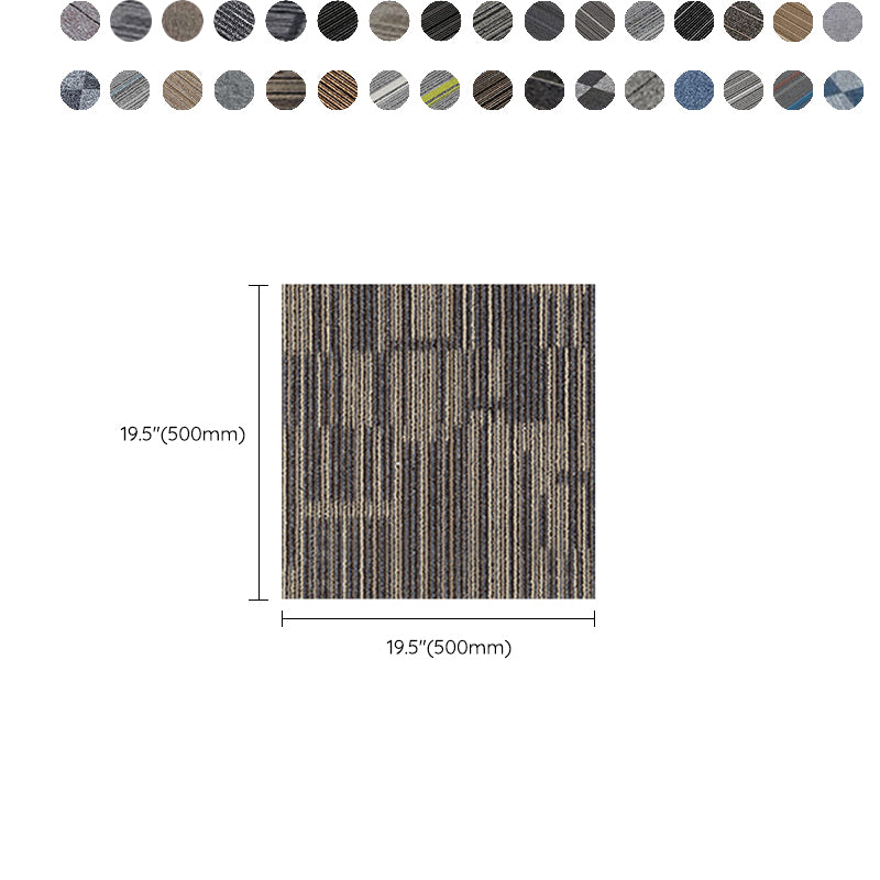 Modern Carpet Floor Tile Level Loop Adhesive Tabs Fire Resistant Carpet Tiles Clearhalo 'Carpet Tiles & Carpet Squares' 'carpet_tiles_carpet_squares' 'Flooring 'Home Improvement' 'home_improvement' 'home_improvement_carpet_tiles_carpet_squares' Walls and Ceiling' 7385315